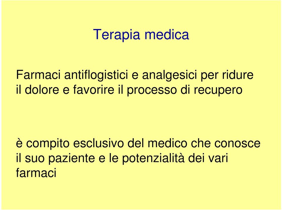 processo di recupero è compito esclusivo del