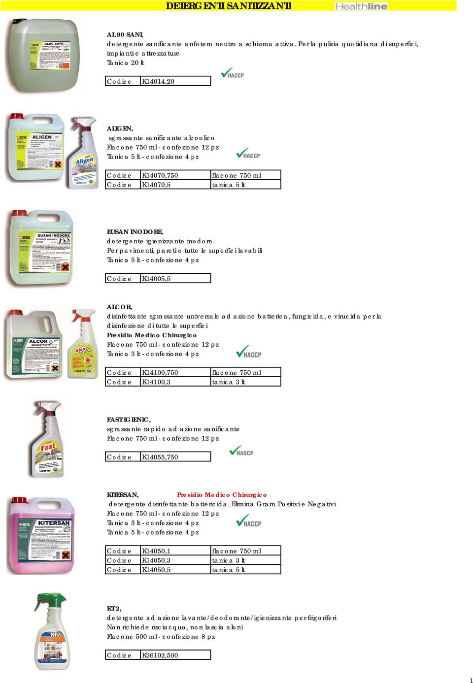 INODORE, detergente igienizzante inodore.