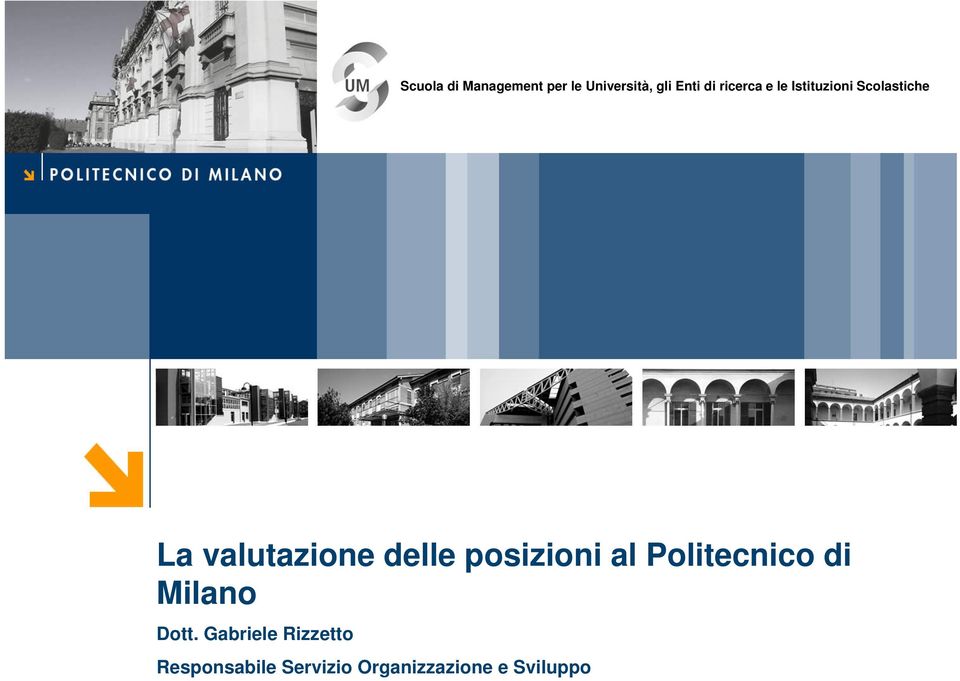 valutazione delle posizioni al Politecnico di