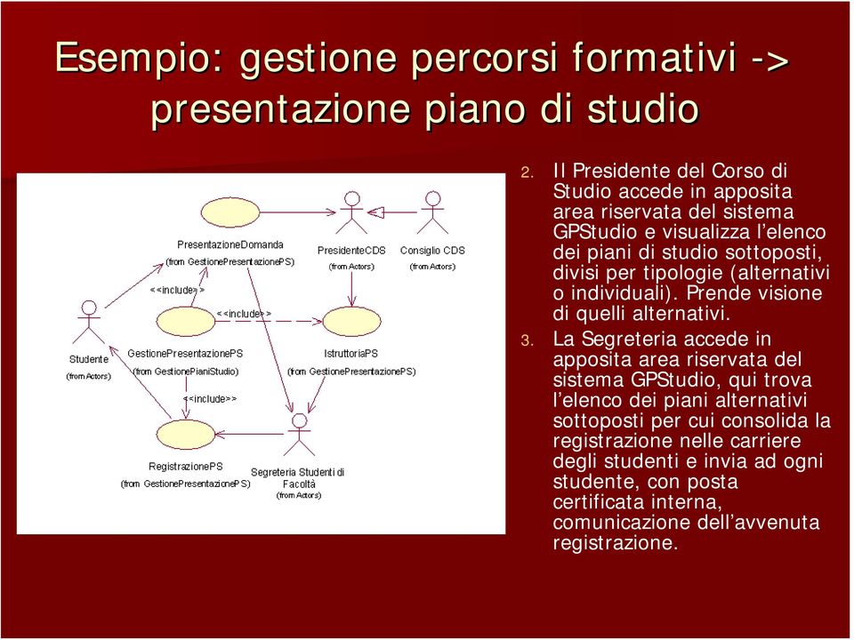 divisi per tipologie (alternativi o individuali). Prende visione di quelli alternativi. 3.