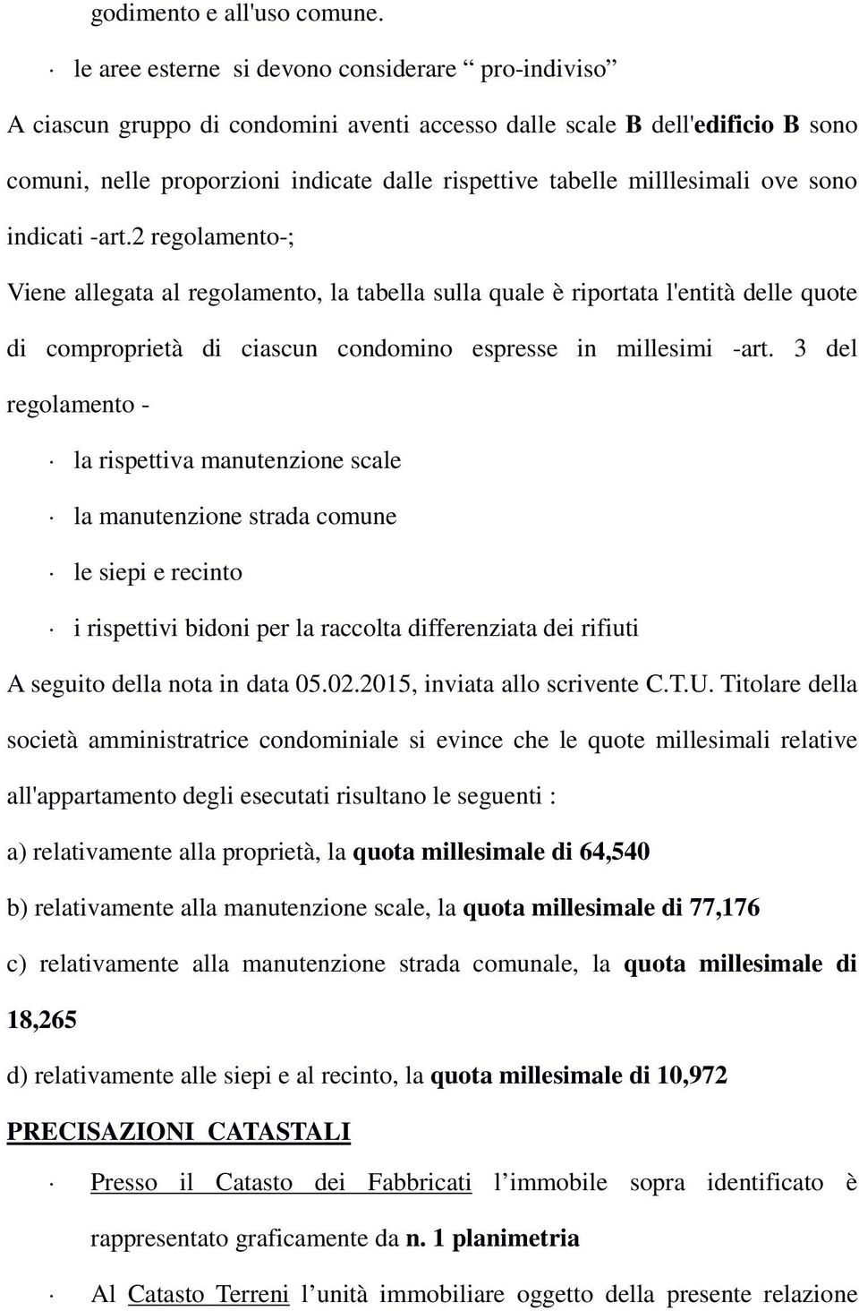 milllesimali ove sono indicati -art.