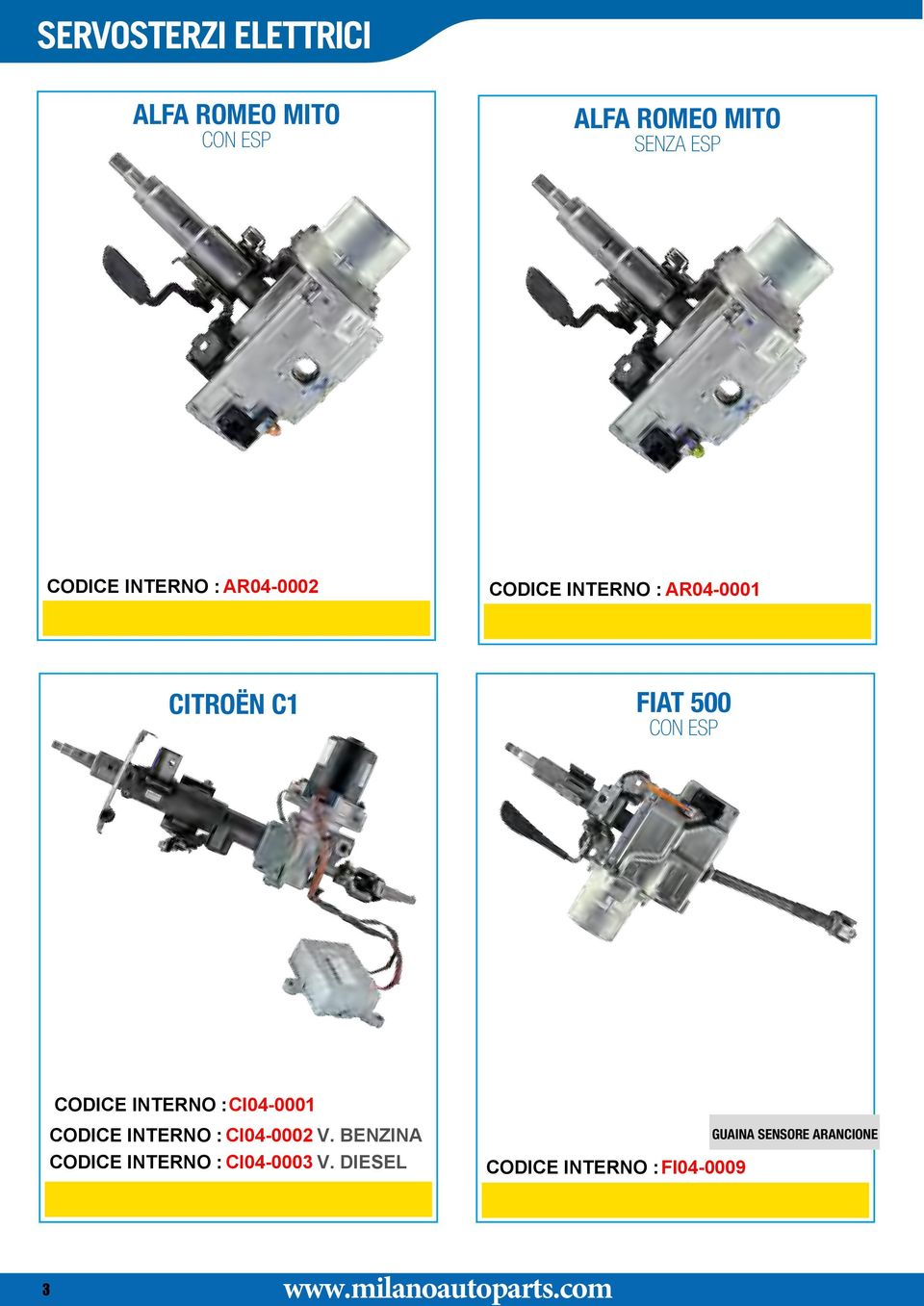 INTERNO : CI04-0001 CODICE INTERNO : CI04-0002 V.