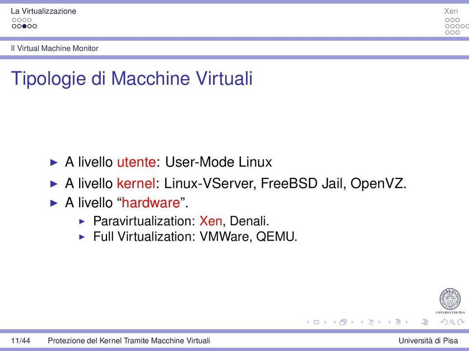 OpenVZ. A livello hardware. Paravirtualization:, Denali.