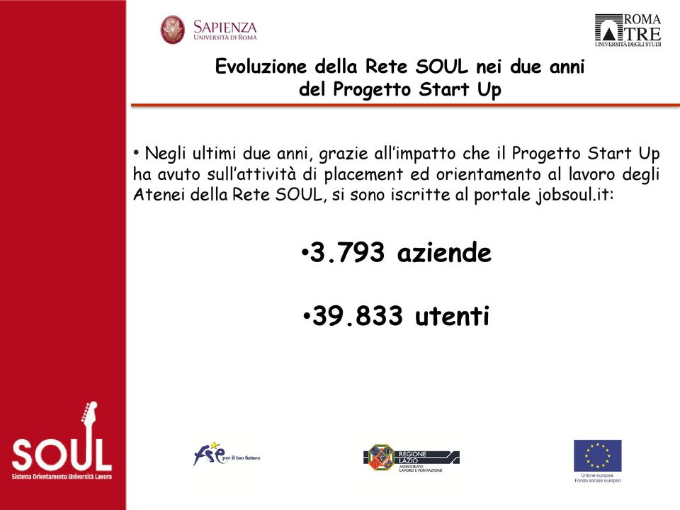 sull attività di placement ed orientamento al lavoro degli Atenei della