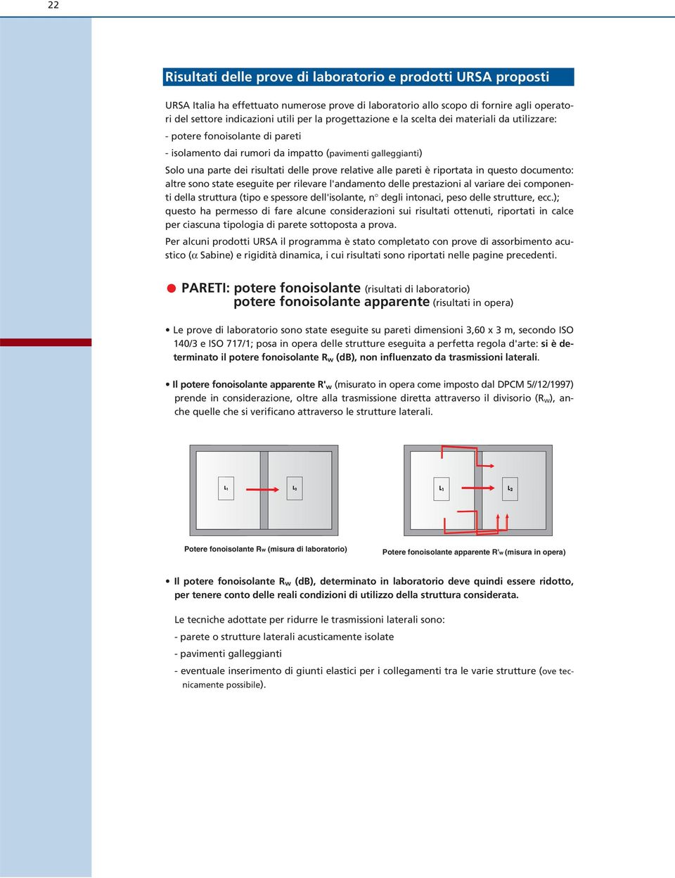 alle pareti è riportata in questo documento: altre sono state eseguite per rilevare l'andamento delle prestazioni al variare dei componenti della struttura (tipo e spessore dell'isolante, n degli