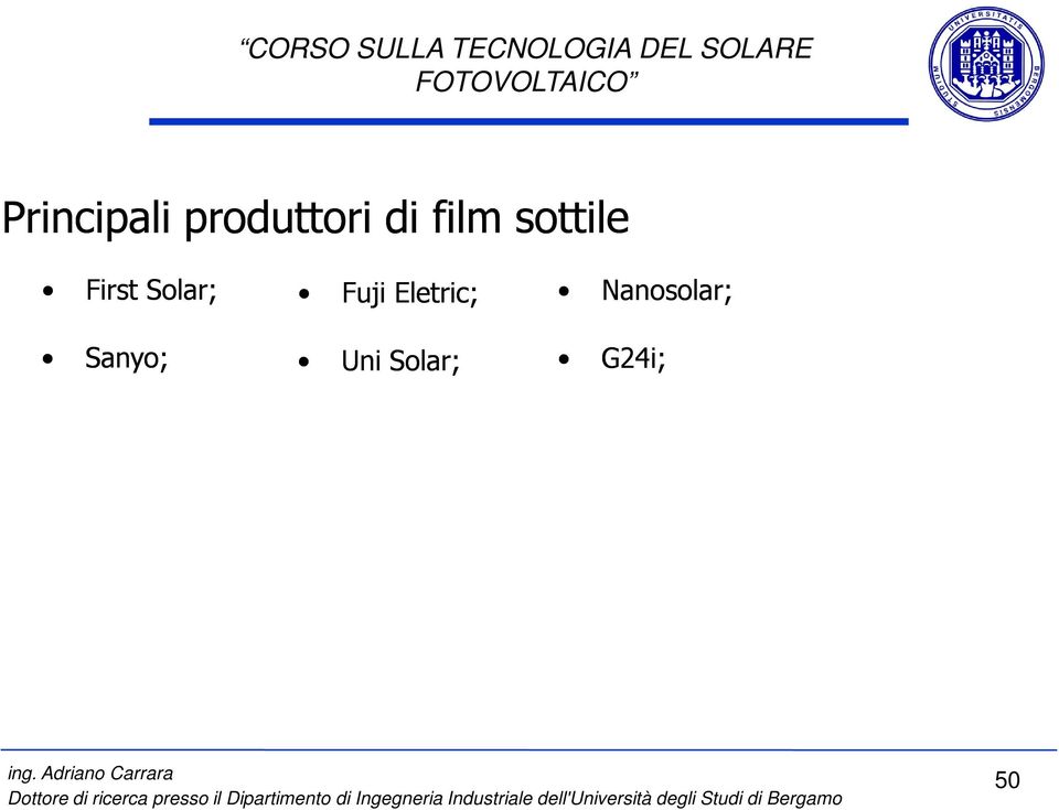 Fuji Eletric; Nanosolar;