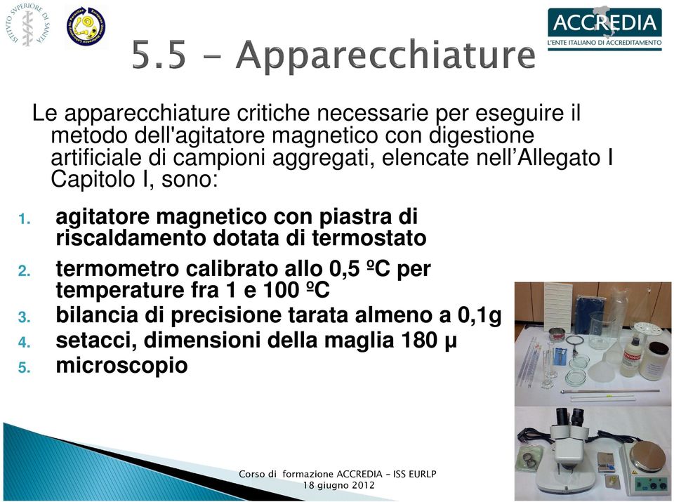 agitatore magnetico con piastra di riscaldamento dotata di termostato 2.