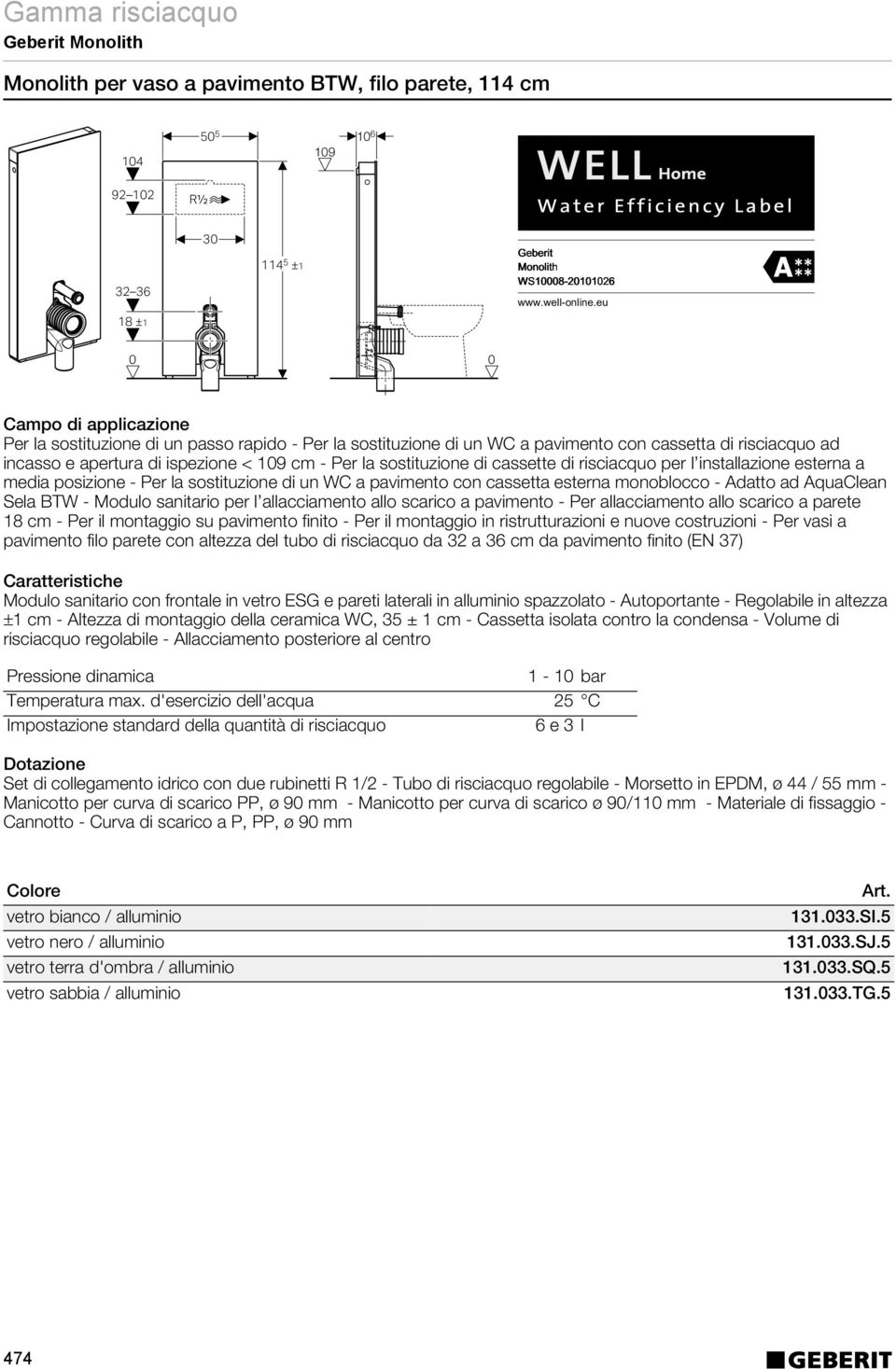 cassetta esterna monoblocco - Adatto ad AquaClean Sela BTW - Modulo sanitario per l allacciamento allo scarico a pavimento - Per allacciamento allo scarico a parete 18 cm - Per il montaggio su