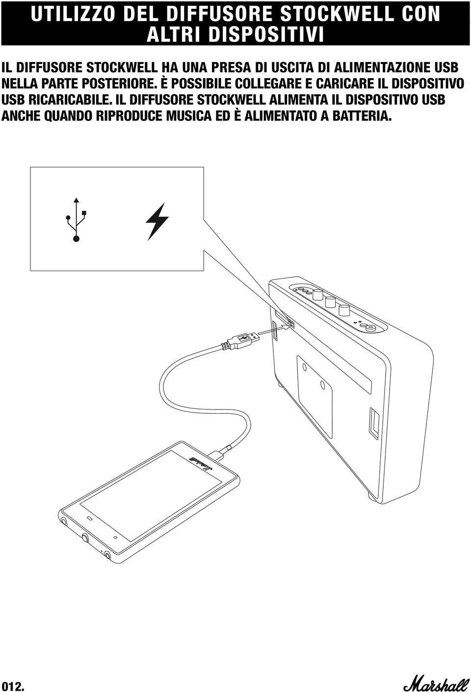 È POSSIBILE COLLEGARE E CARICARE IL DISPOSITIVO USB RICARICABILE.