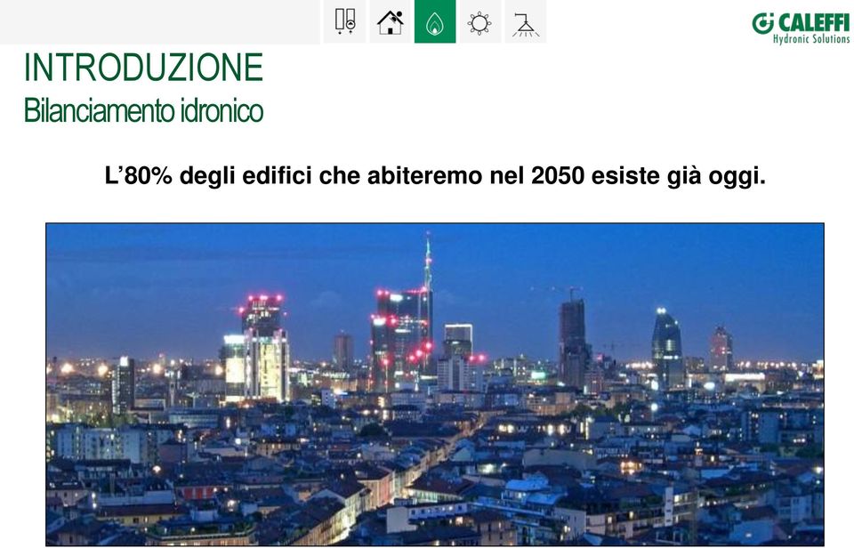 L 80% degli edifici che