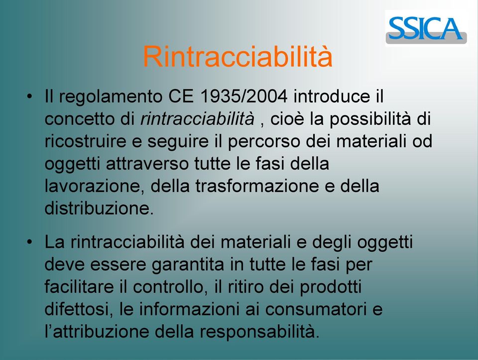 trasformazione e della distribuzione.