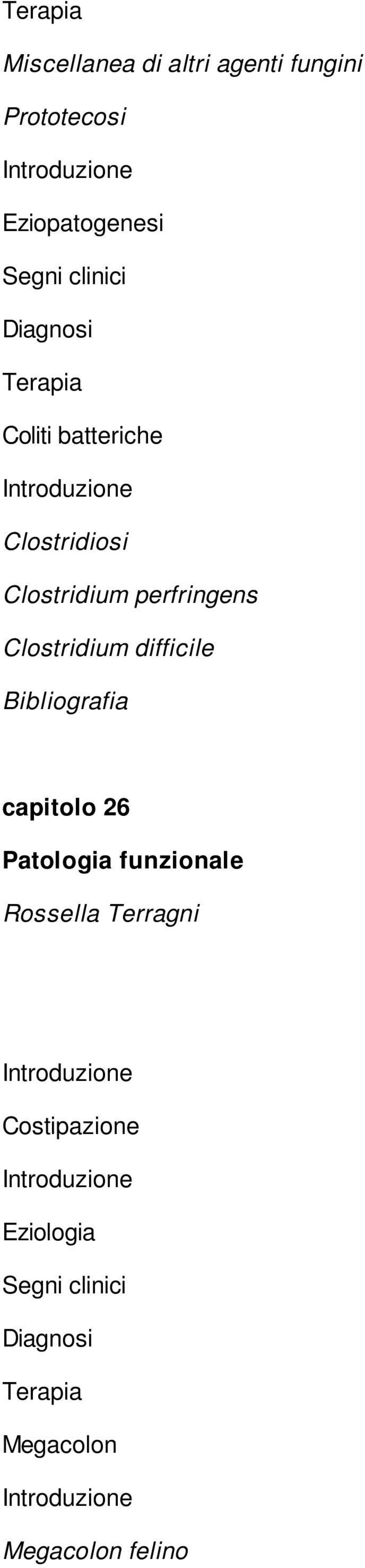 perfringens Clostridium difficile capitolo 26 Patologia