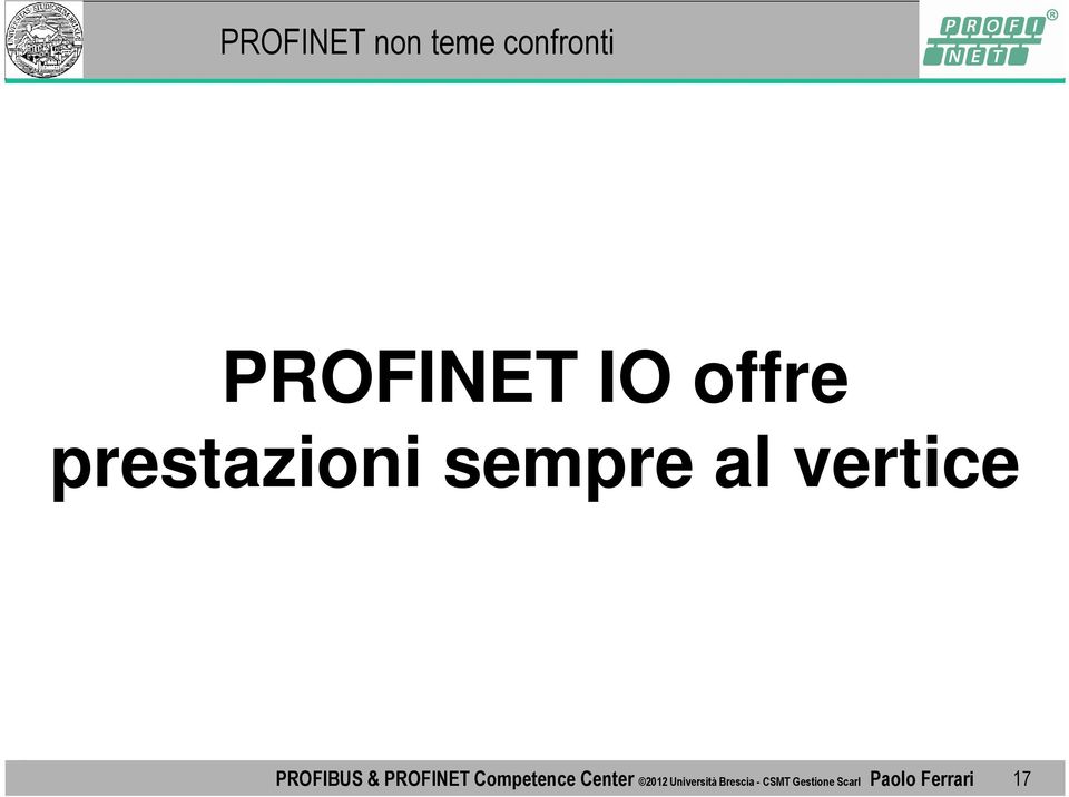 Competence Center 2012 Università