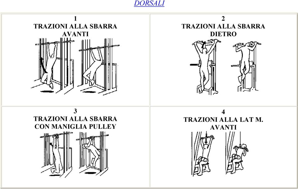 DIETRO 3 TRAZIONI ALLA SBARRA CON