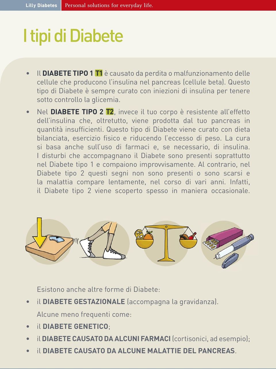 Nel DIABETE TIPO 2, invece il tuo corpo è resistente all effetto dell insulina che, oltretutto, viene prodotta dal tuo pancreas in quantità insufficienti.