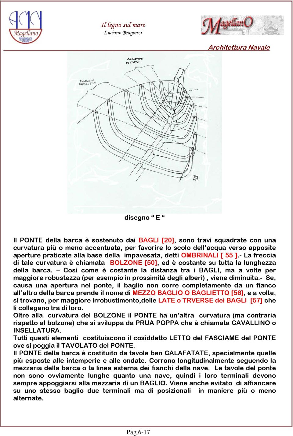 Cosi come è costante la distanza tra i BAGLI, ma a volte per maggiore robustezza (per esempio in prossimità degli alberi), viene diminuita.