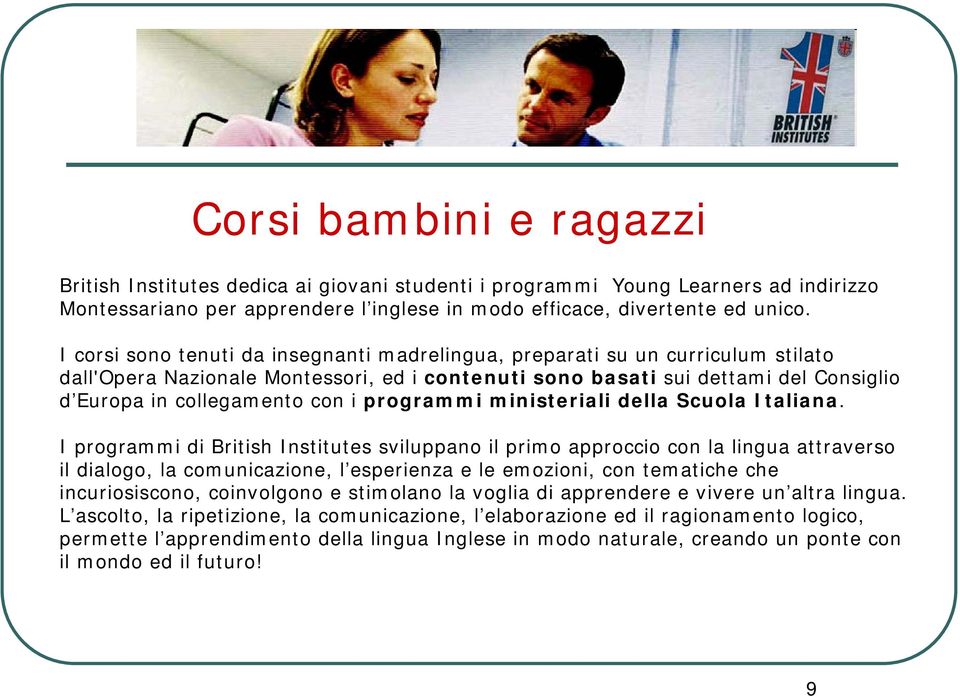 programmi ministeriali della Scuola Italiana.