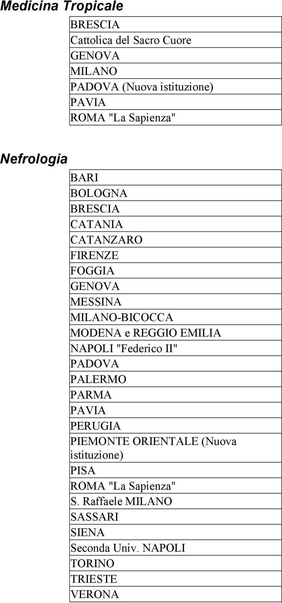 FOGGIA -BICOCCA PARMA PIEMONTE