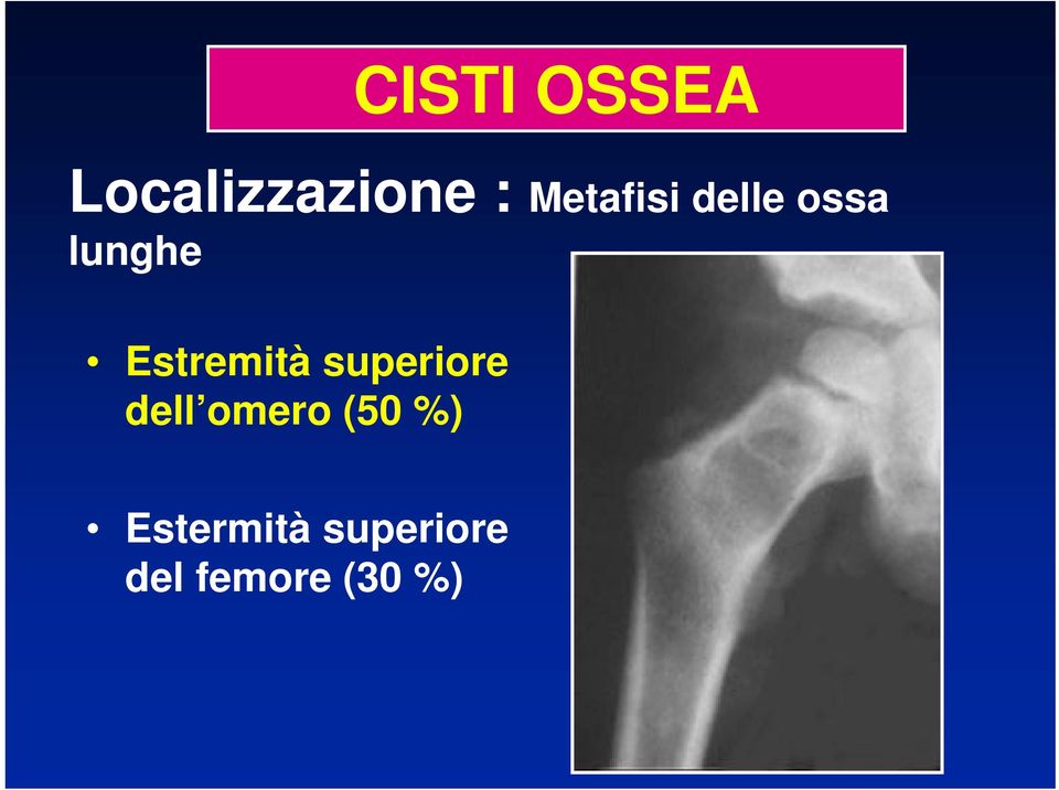 Estremità superiore dell omero