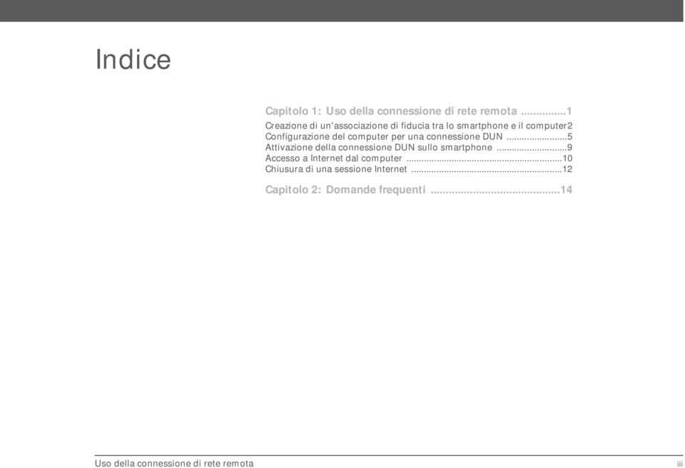 Configurazione del computer per una connessione DUN.