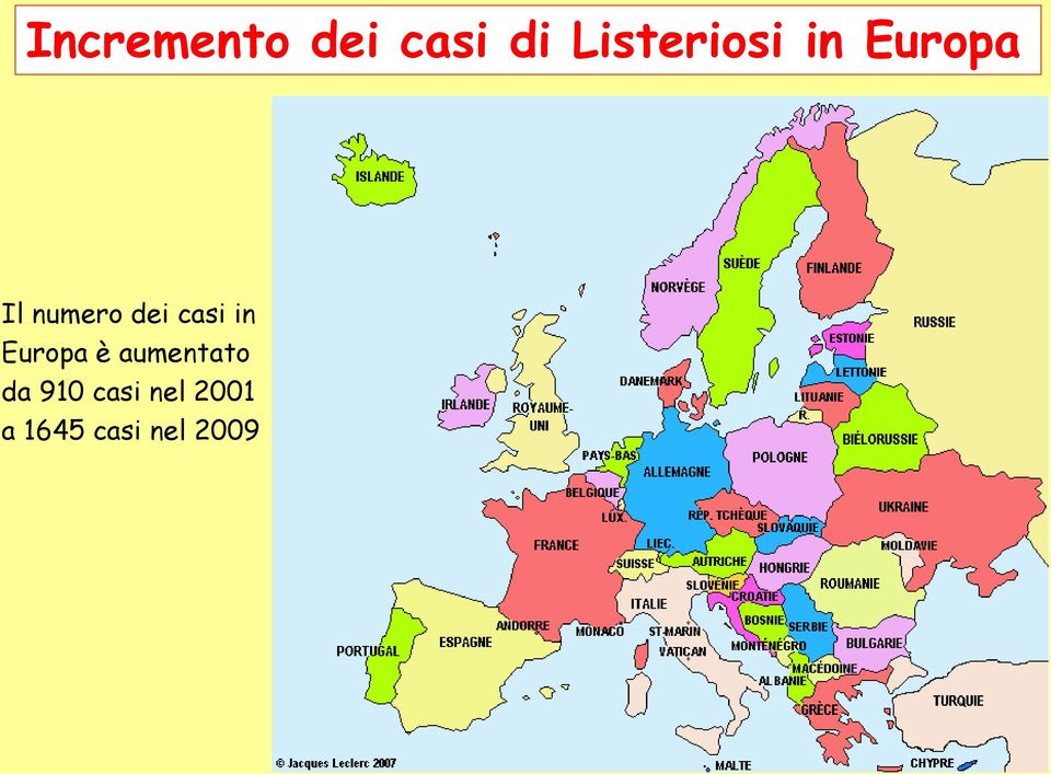 dei casi in Europa è aumentato