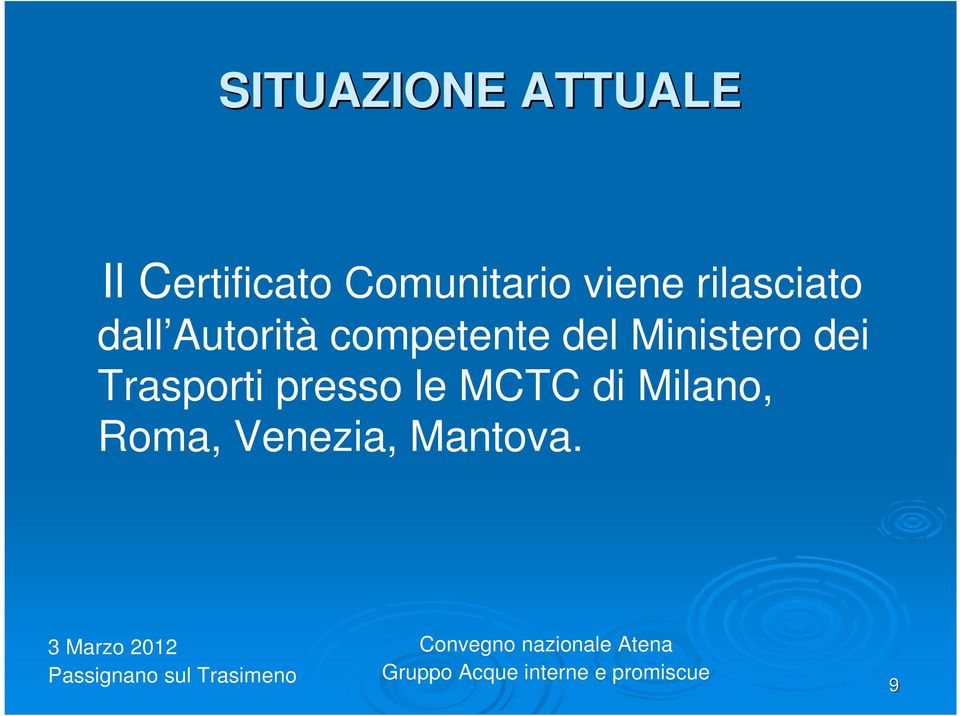 Autorità competente del Ministero dei