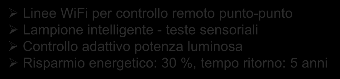 sensoriali Controllo adattivo potenza luminosa