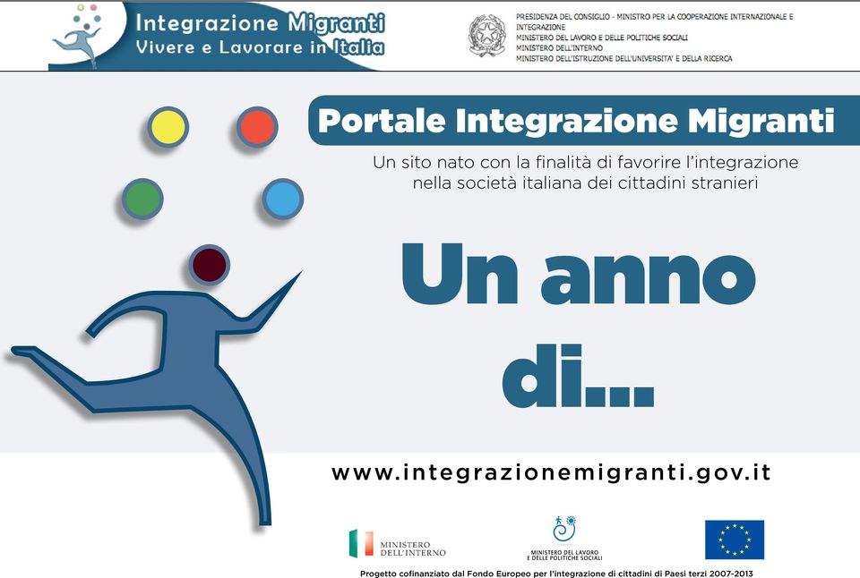 stranieri Un anno di www.integrazionemigranti.gov.