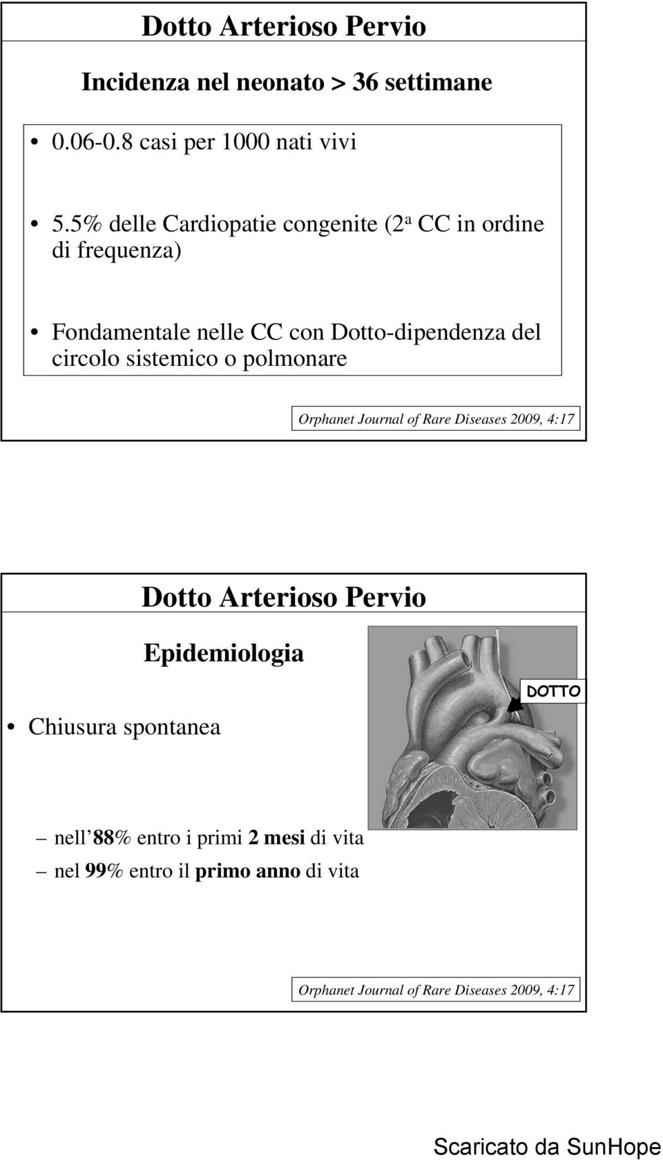 Dotto-dipendenza del circolo sistemico o polmonare Orphanet Journal of Rare Diseases 2009, 4:17