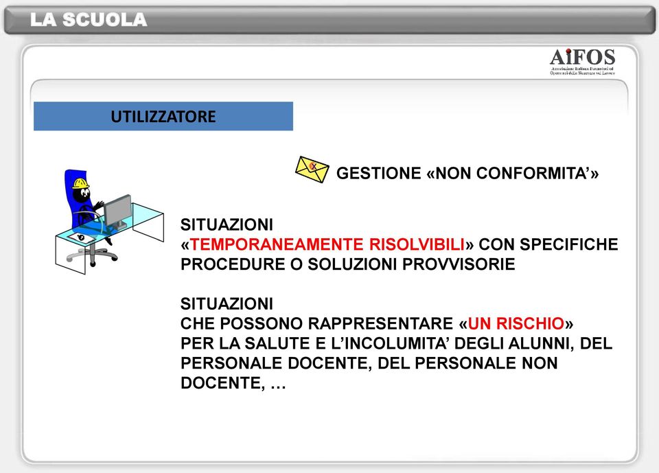 SITUAZIONI CHE POSSONO RAPPRESENTARE «UN RISCHIO» PER LA SALUTE