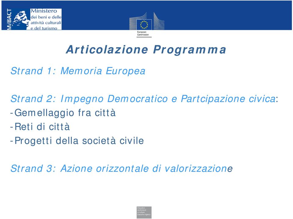 -Gemellaggio fra città -Reti di città -Progetti della