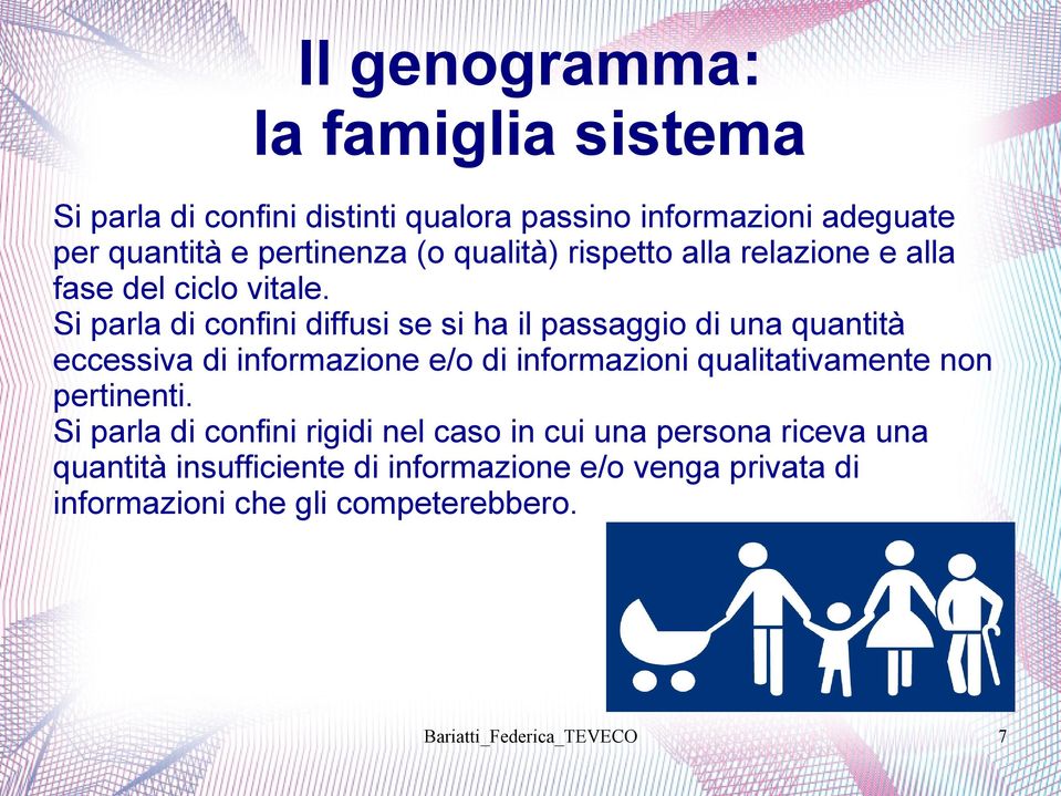 Si parla di confini diffusi se si ha il passaggio di una quantità eccessiva di informazione e/o di informazioni