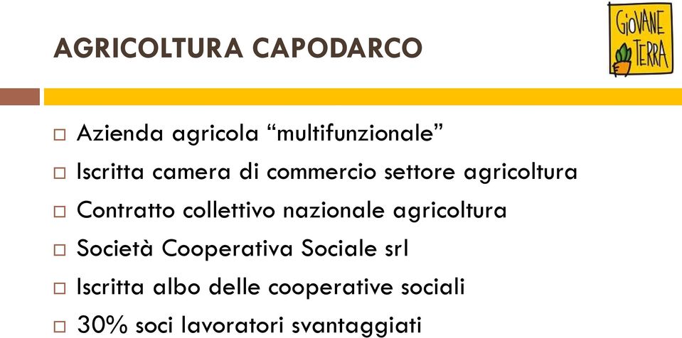 collettivo nazionale agricoltura Società Cooperativa Sociale
