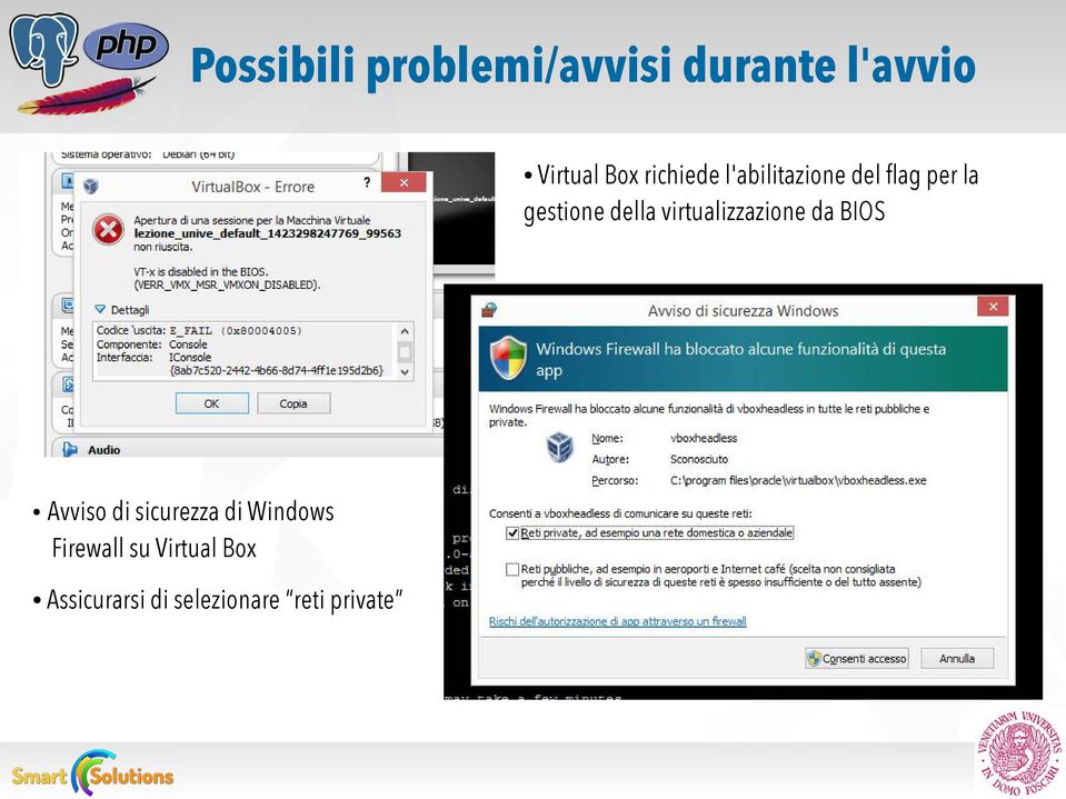 virtualizzazione da BIOS Avviso di sicurezza di Windows