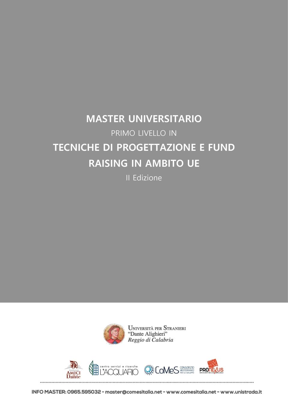 DI PROGETTAZIONE E FUND