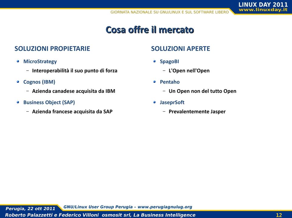 Object (SAP) Azienda francese acquisita da SAP SOLUZIONI APERTE SpagoBI L'Open