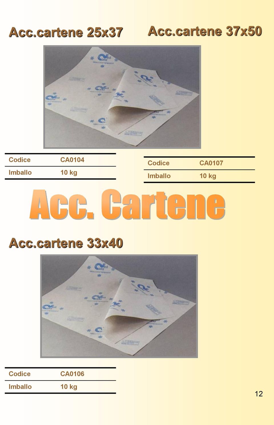 kg CA0107 10 kg Acc.