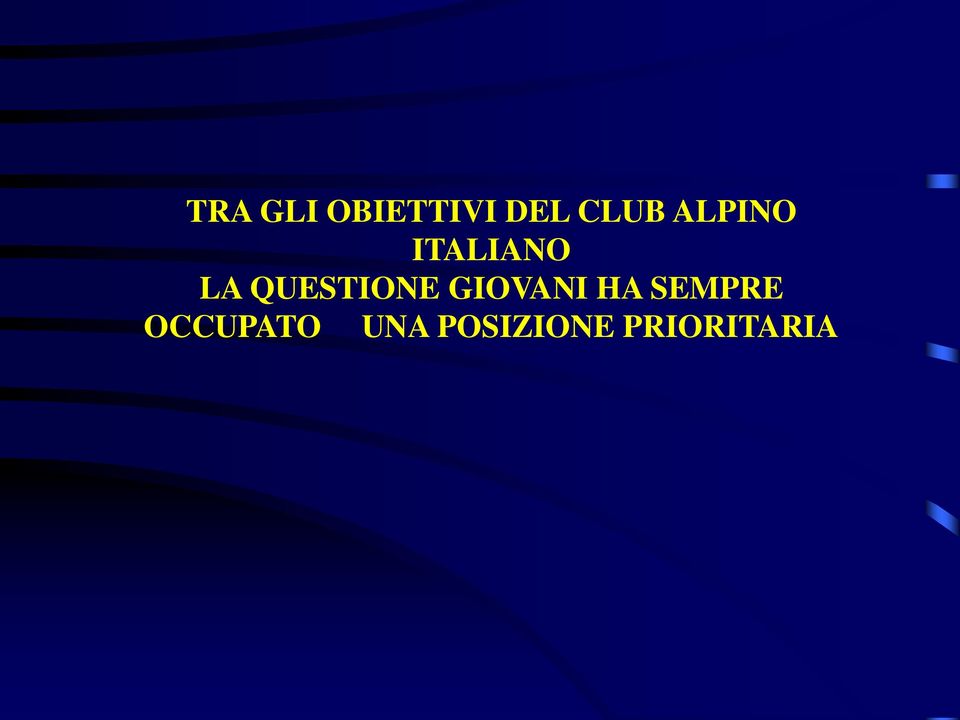 QUESTIONE GIOVANI HA