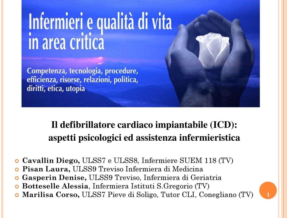 Treviso Infermiera di Medicina Gasperin Denise, ULSS9 Treviso, Infermiera di Geriatria