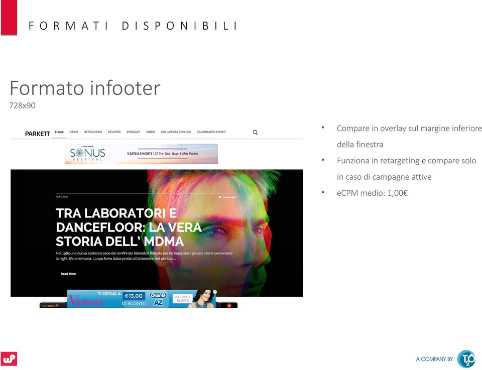 inferiore della finestra Funziona in retargeting