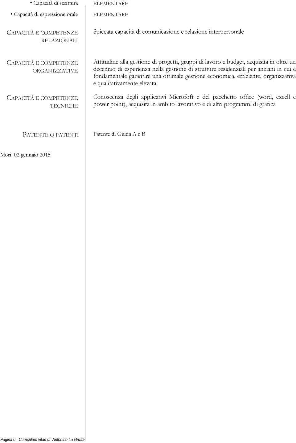 fondamentale garantire una ottimale gestione economica, efficiente, organizzativa e qualitativamente elevata.