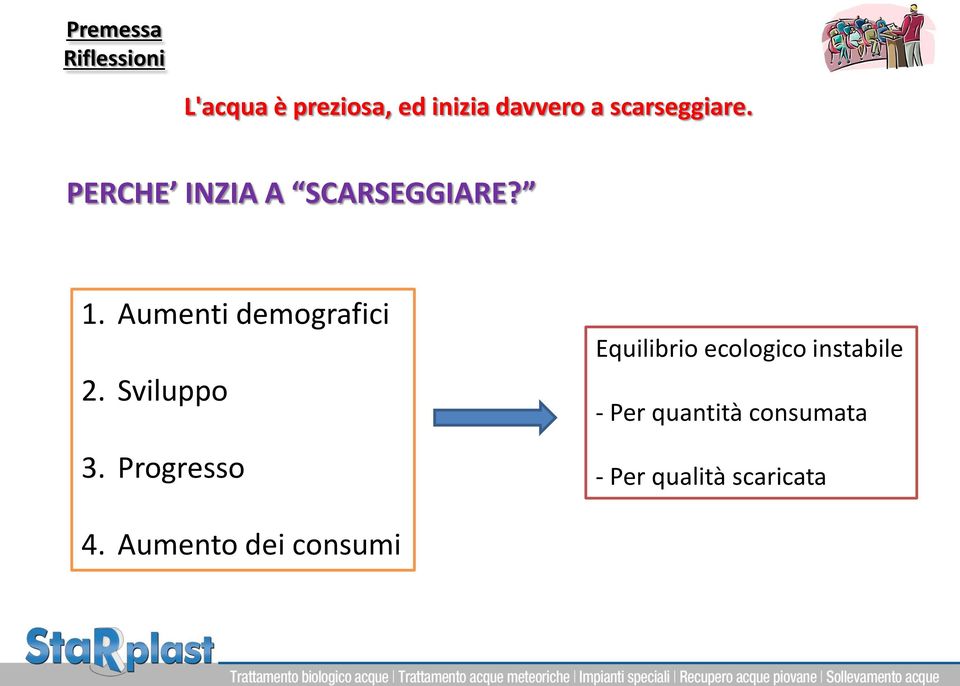 Aumenti demografici 2. Sviluppo 3.