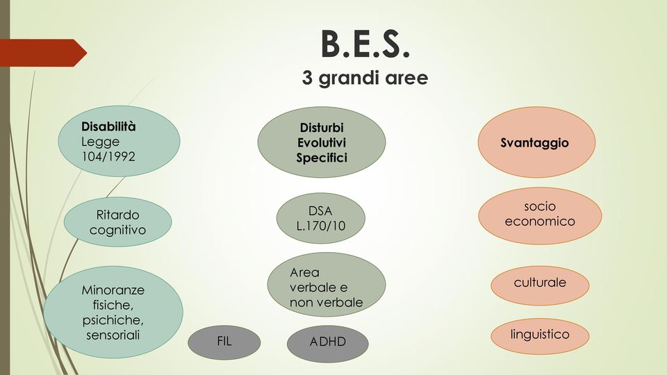 Evolutivi Specifici Svantaggio Ritardo cognitivo DSA L.