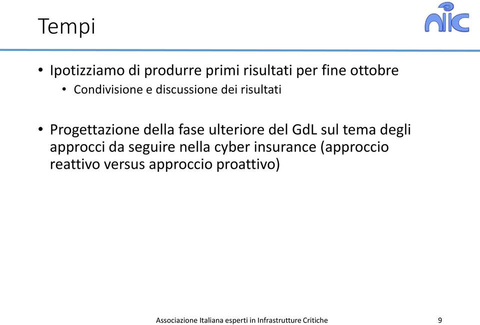 degli approcci da seguire nella cyber insurance (approccio reattivo versus