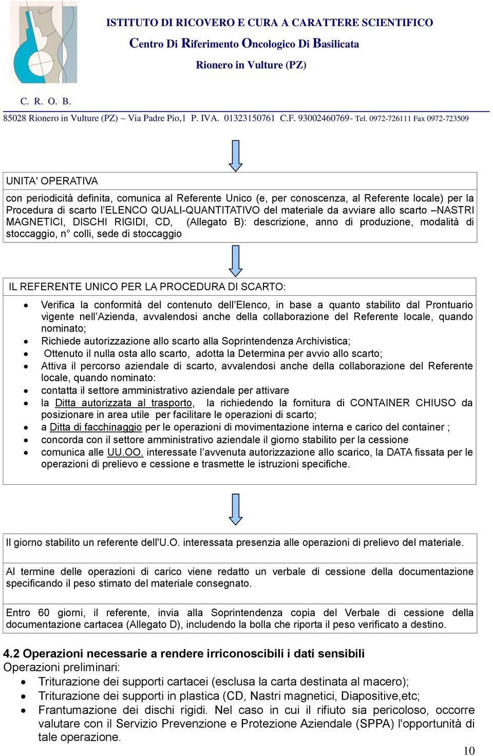 la conformità del contenuto dell Elenco, in base a quanto stabilito dal Prontuario vigente nell Azienda, avvalendosi anche della collaborazione del Referente locale, quando nominato; Richiede