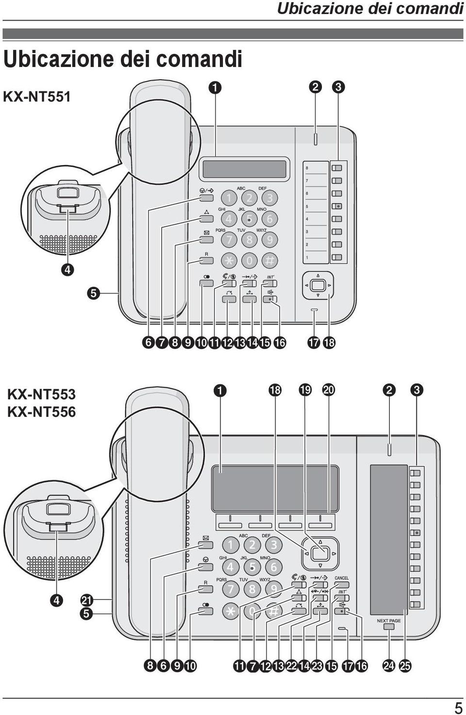 KX-NT551 KX-NT553