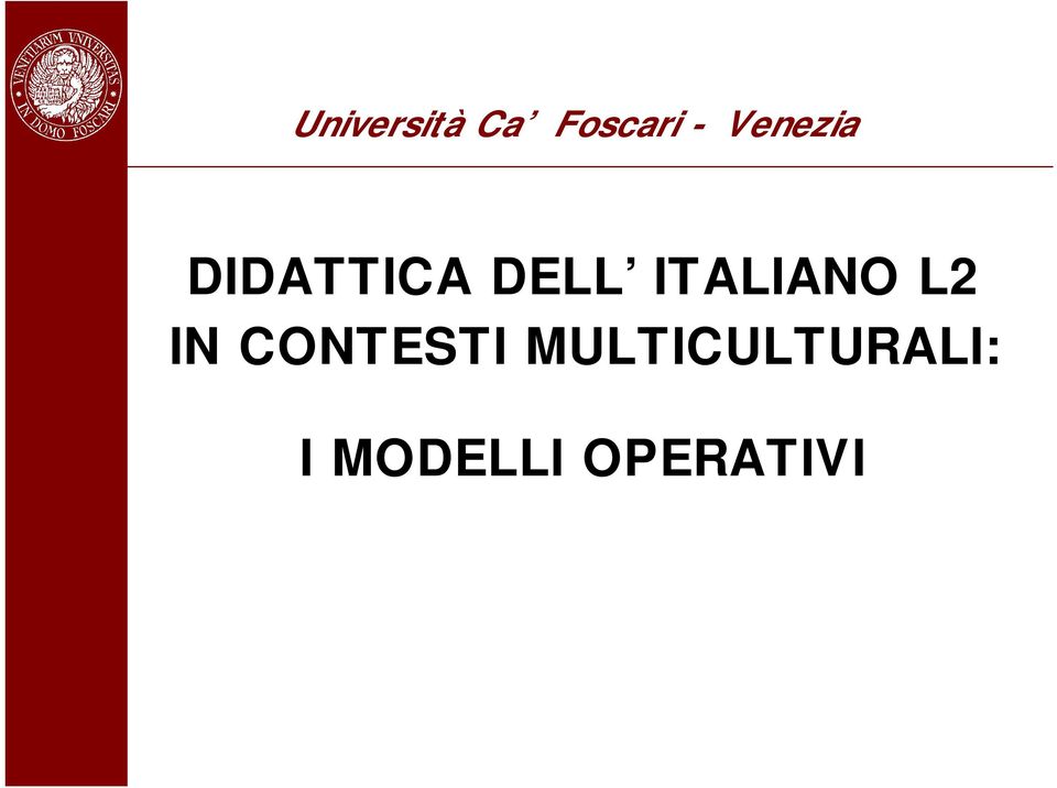 ITALIANO L2 IN CONTESTI