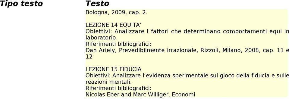 LEZIONE 14 EQUITA Obiettivi: Analizzare I fattori che determinano comportamenti equi in