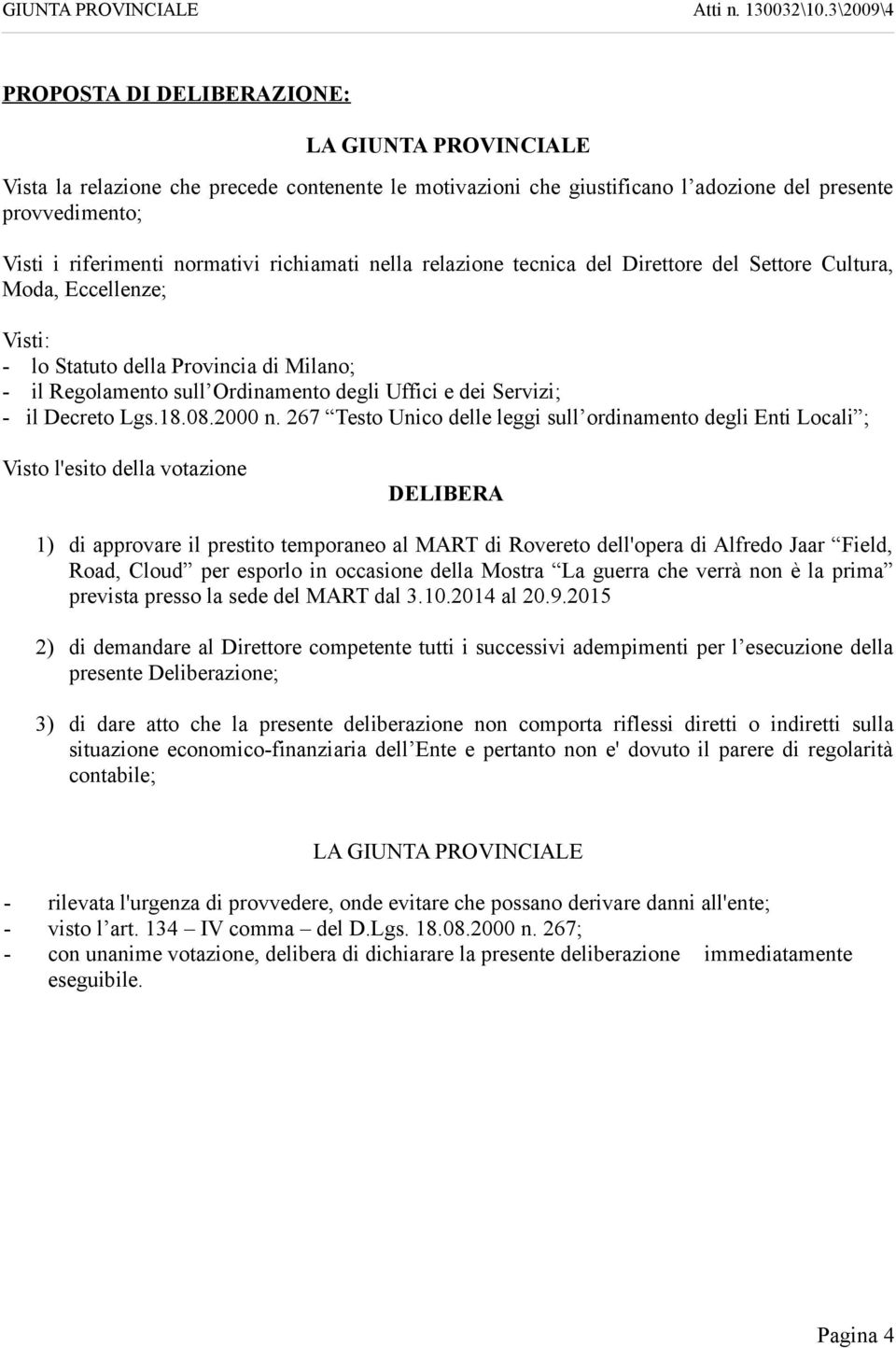 il Decreto Lgs.18.08.2000 n.