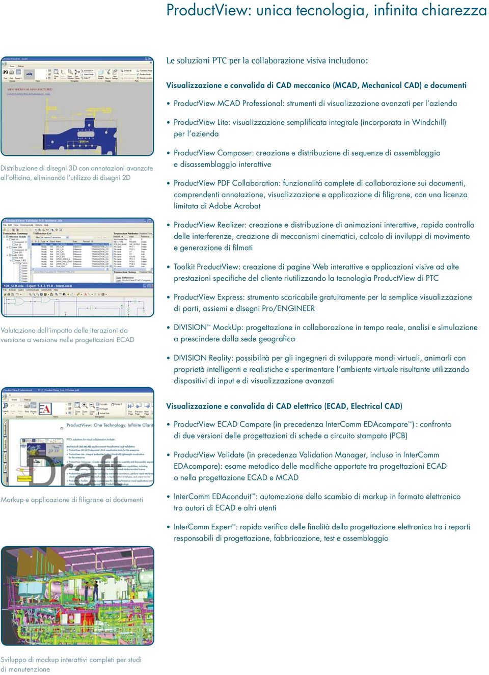 con annotazioni avanzate all officina, eliminando l utilizzo di disegni 2D ProductView Composer: creazione e distribuzione di sequenze di assemblaggio e disassemblaggio interattive ProductView PDF